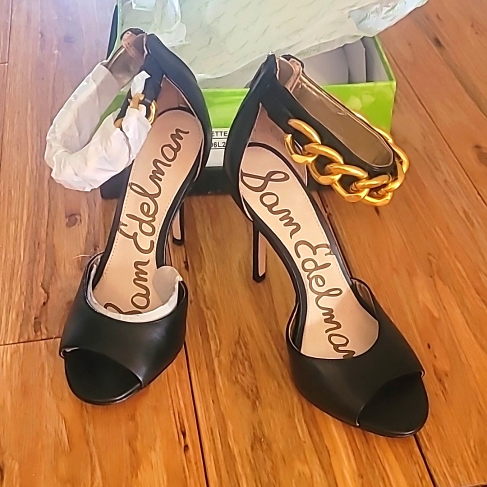 Sam Edelman Annette Black Leather